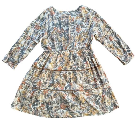 Shyanne Western Festival Tiered Mini Dress Medium Floral Boho Cowgirl India - Picture 2 of 10